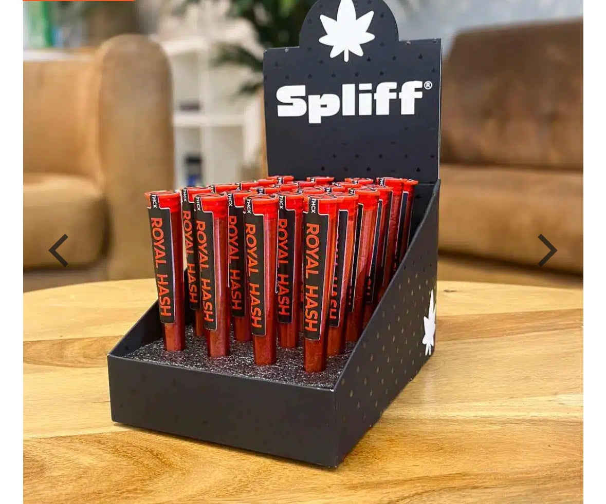 Pré-roulé THCX – Le Royal Hash – 1 gr – en tube – Spliff ® 2,99/ unité